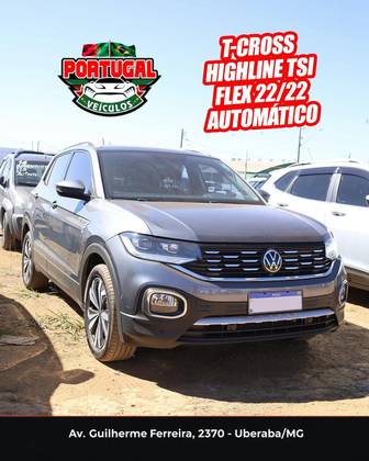 VOLKSWAGEN T-CROSS 1.4 250 TSI TOTAL FLEX HIGHLINE AUTOMÁTICO VOLKSWAGEN T-CROSS 1.4 250 TSI TOTAL FLEX HIGHLINE AUTOMÁTICO